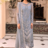 MARIA B Ice Blue BD-2603C MBROIDERED