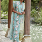 CRIMSON LUXE LAWN Mountain Love - D6 A STITCHED