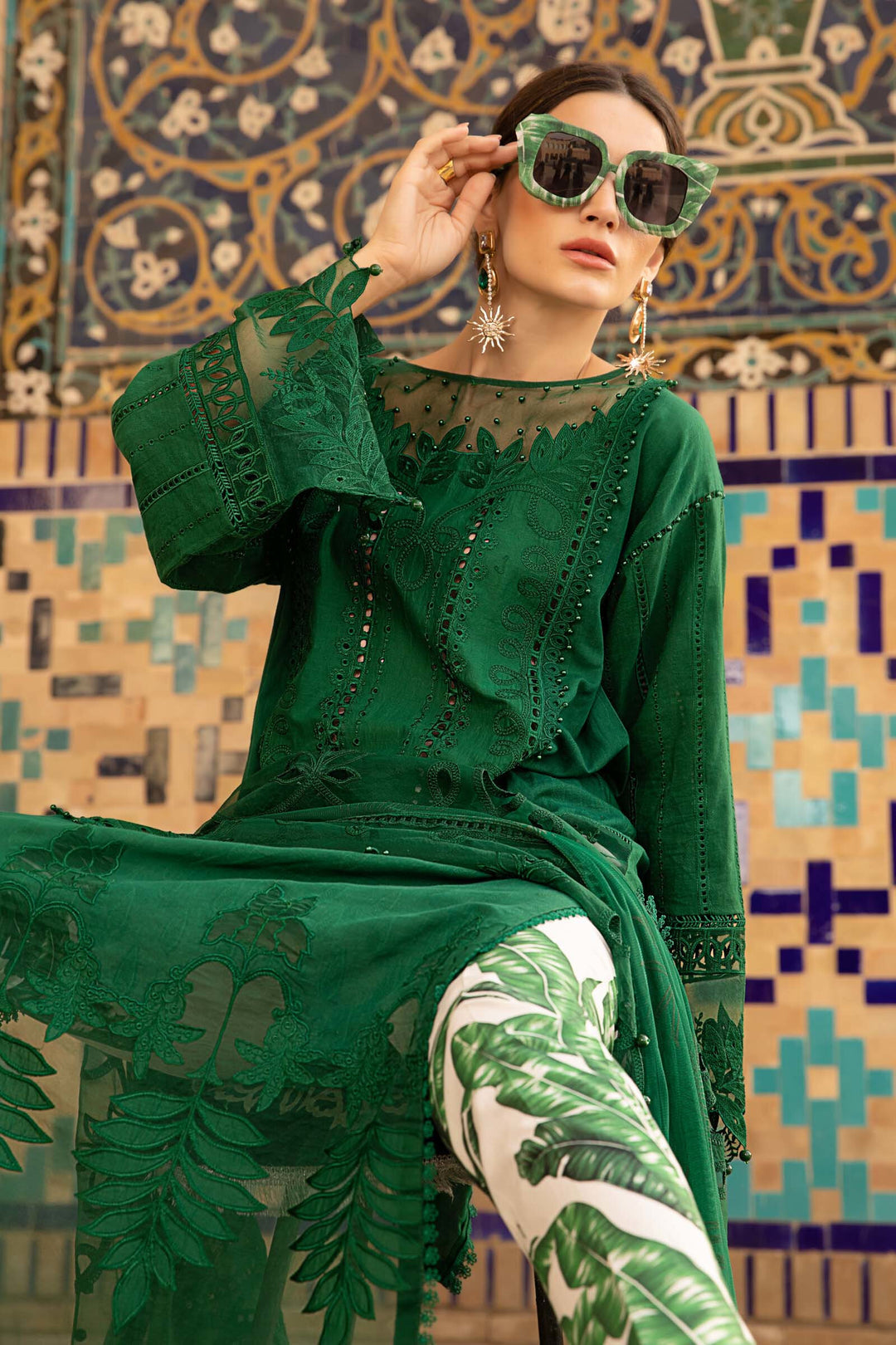 MARIA B EMBROIDED UNSTITCHED LAWN  D-2310-B