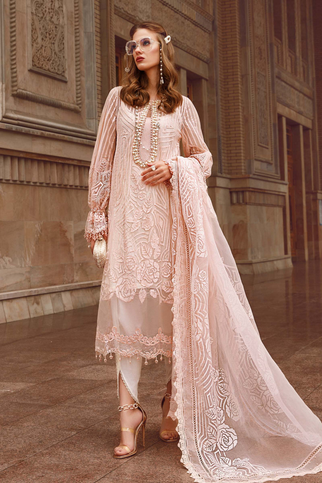 MARIA B EMBROIDED UNSTITCHED LAWN  D-2306-A
