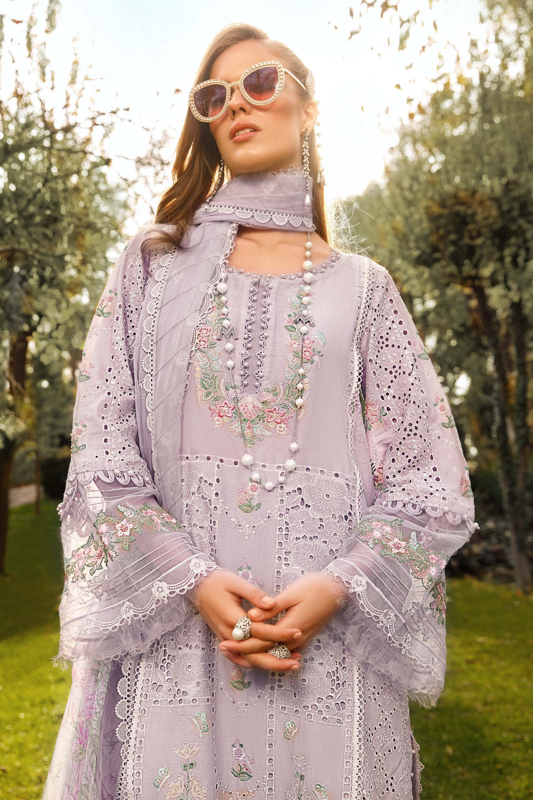MARIA B EMBROIDED UNSTITCHED LAWN  D-2309-B