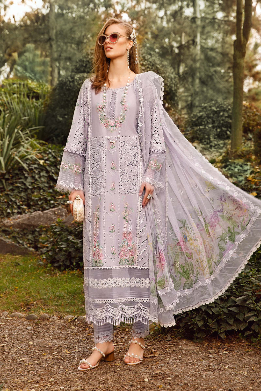 MARIA B EMBROIDED UNSTITCHED LAWN  D-2309-B