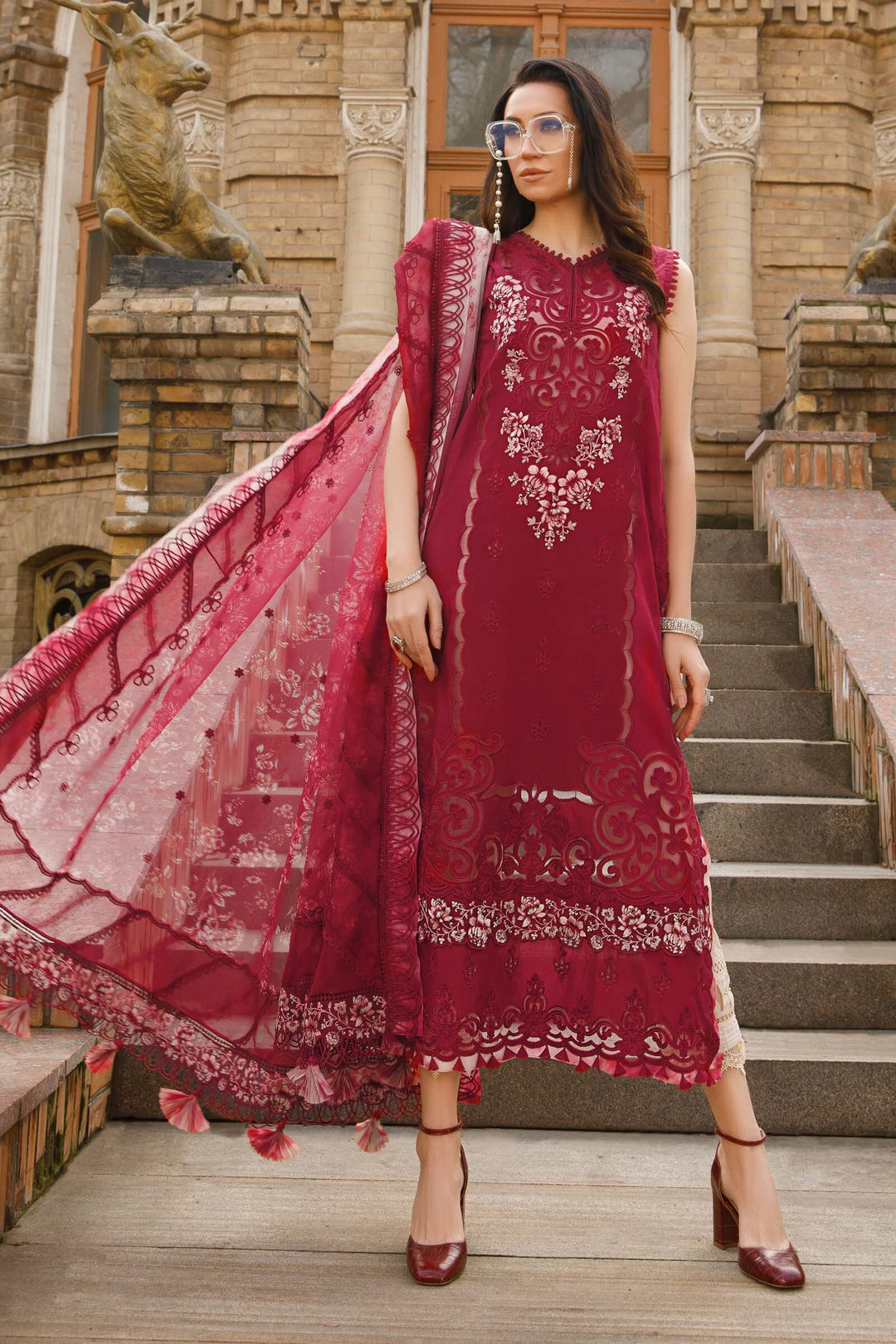 MARIA B EMBROIDED UNSTITCHED LAWN  D-2315-B