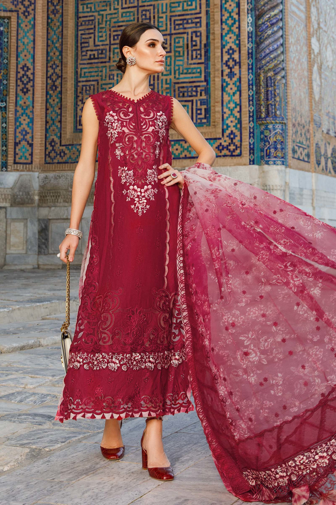 MARIA B EMBROIDED UNSTITCHED LAWN  D-2315-B