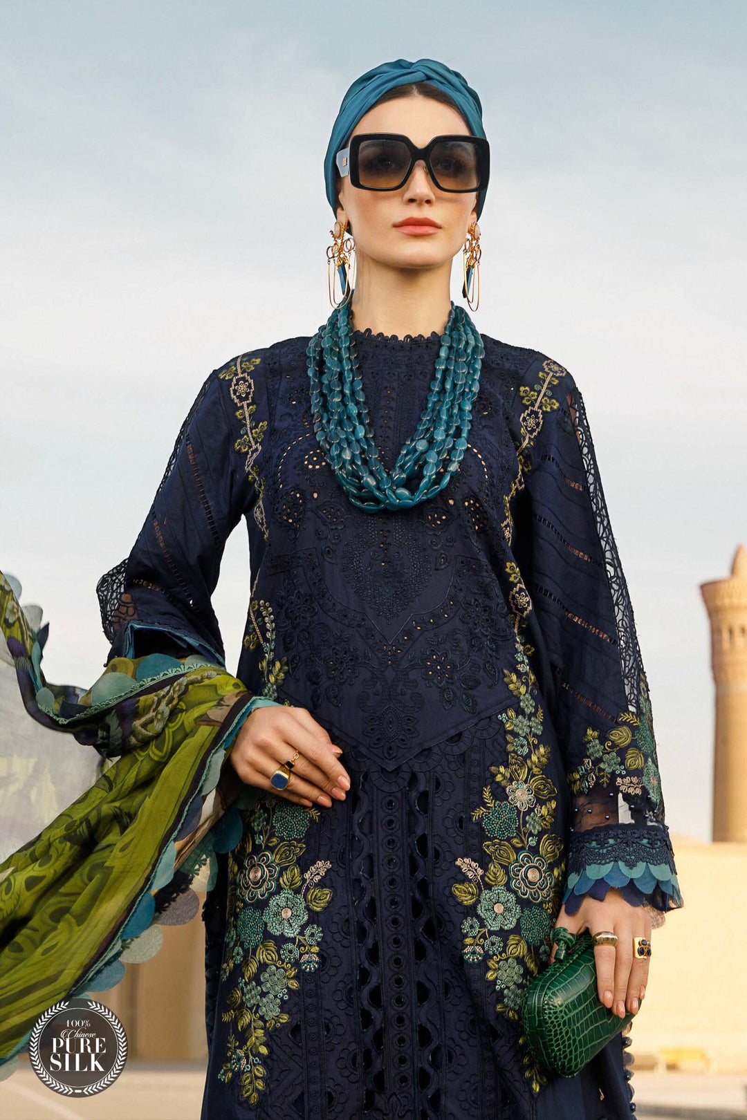 MARIA B EMBROIDED UNSTITCHED LAWN  D-2313-B