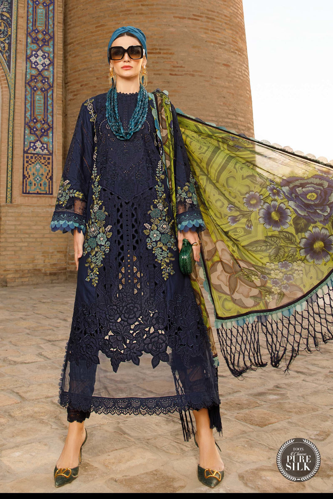 MARIA B EMBROIDED UNSTITCHED LAWN  D-2313-B