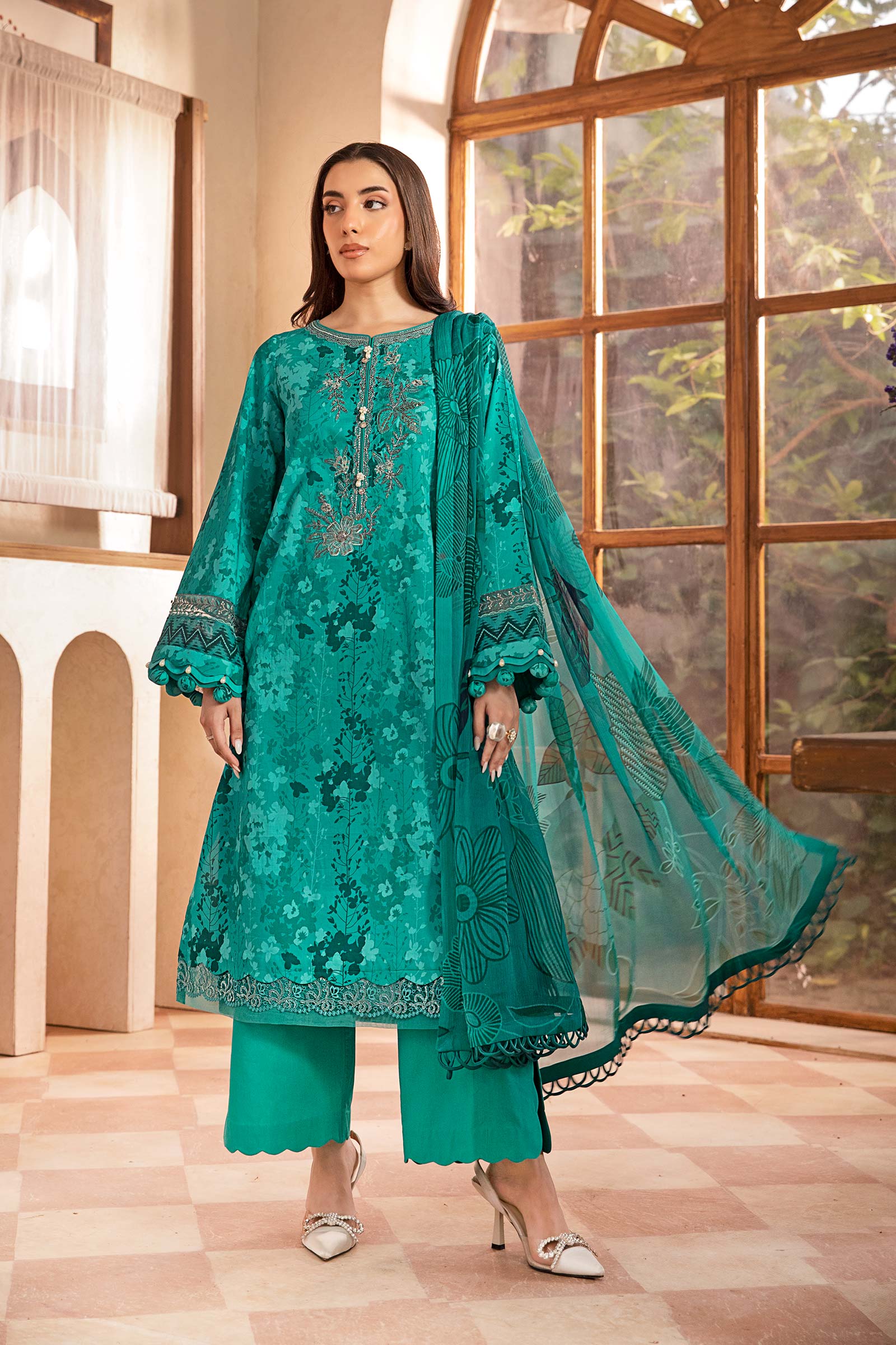 Maria B | Eid Basic Lawn | MB-CUS25-910A