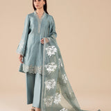 Maria B | Basics RTW | 3 Pc Embroidered Two Tone Lurex Silk Suit | MB-FS25-28