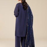 Maria B | Basics RTW | 3 Pc Embroidered Two Tone Silk Suit | MB-FS25-30