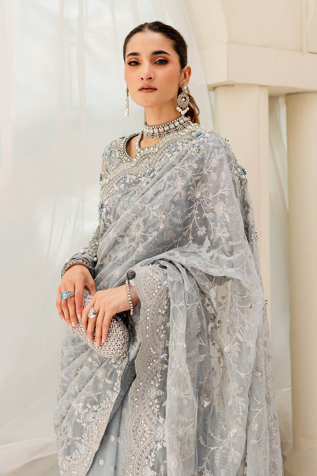 Maria B | Bridal Couture | Ice Blue MC-908