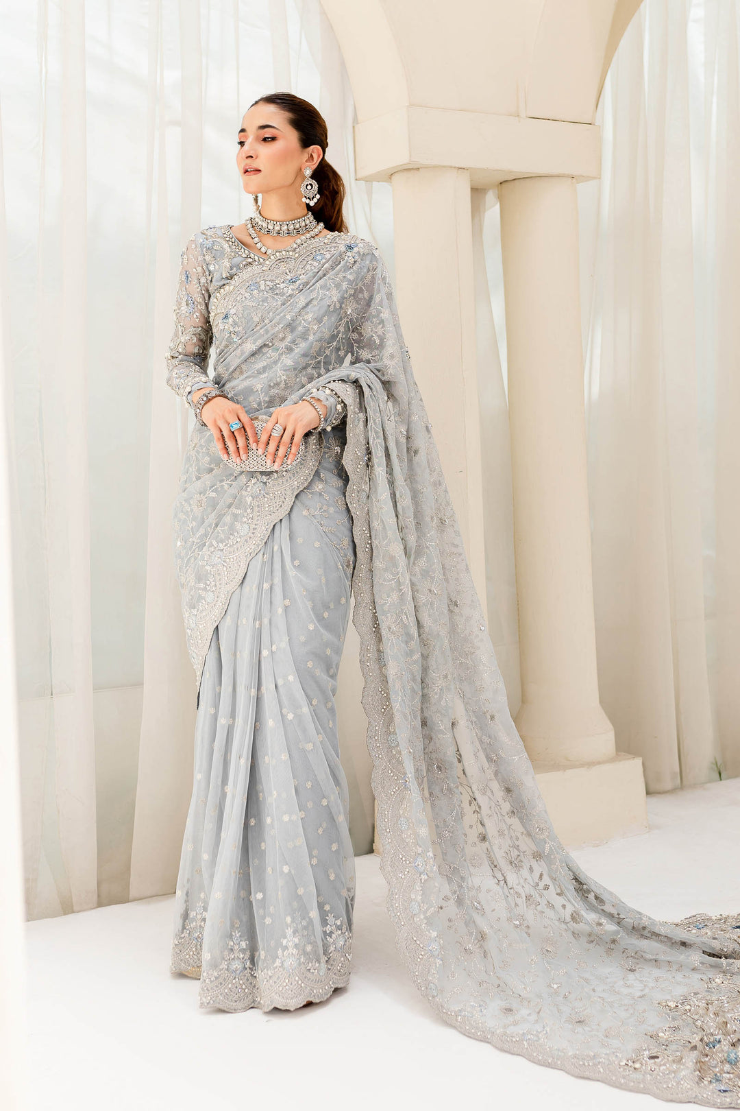 Maria B | Bridal Couture | Ice Blue MC-908