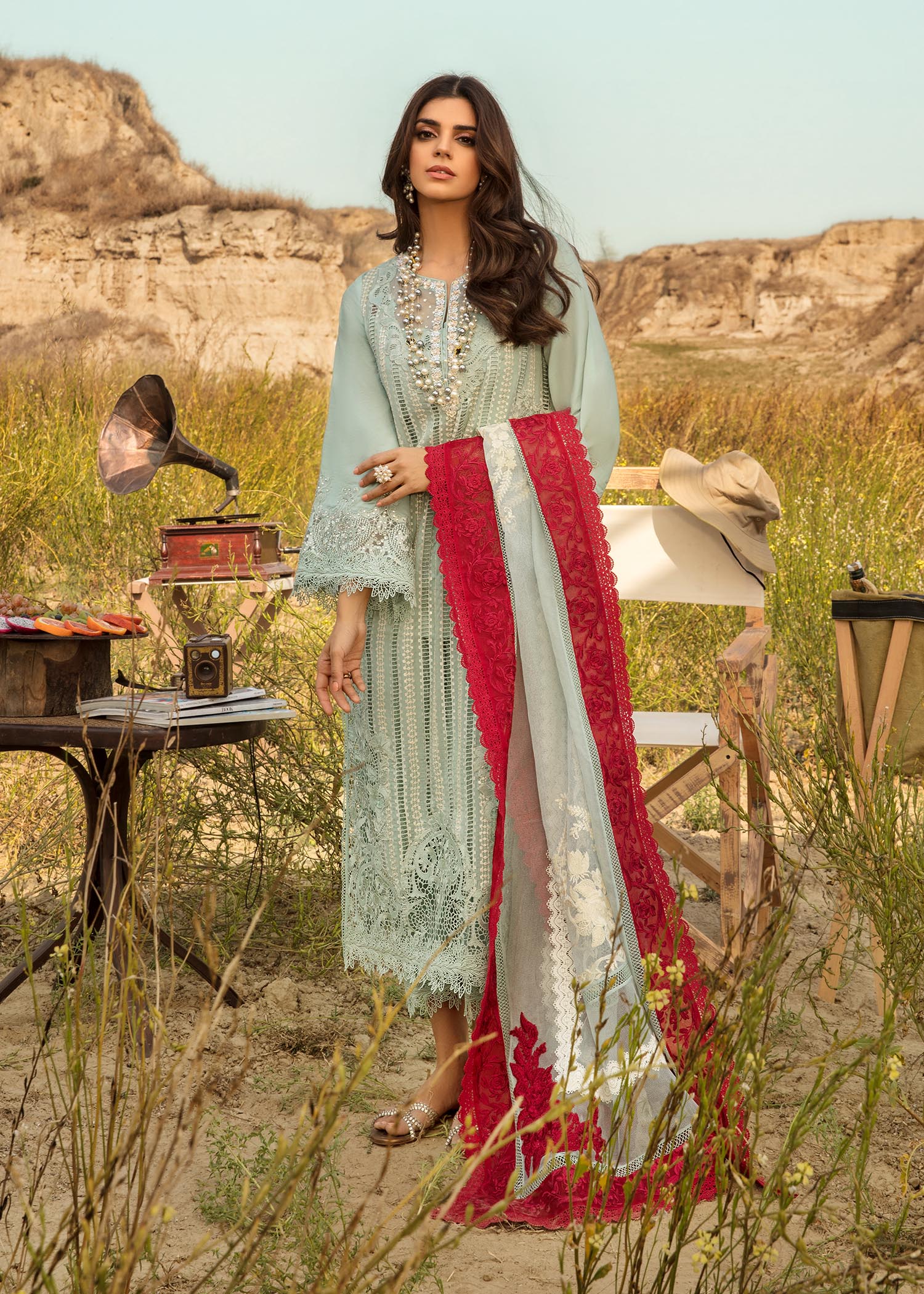Saira Shakira Luxury pret 4pc suit OPEL (SSH-02) RESTOCKED