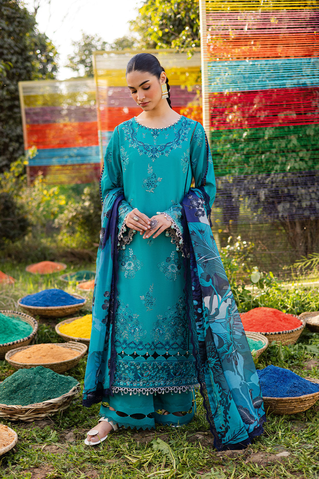 Ramsha | Riwayat Lawn Collection | Y-1201