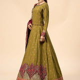 Maria B | Formal Wears | Raw Silk Suit | SF-W24-26