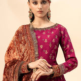 Maria B | Formal Wears | Raw Silk Suit | SF-W24-26-C