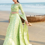 Waqas Shah | Amariage Luxury Formals | Mint Bloom