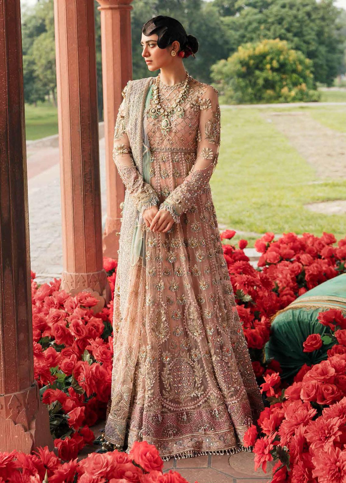 Afrozeh Embroidered Suits Unstitched 3 Piece AF22B 005 Mahtab - Bridal 