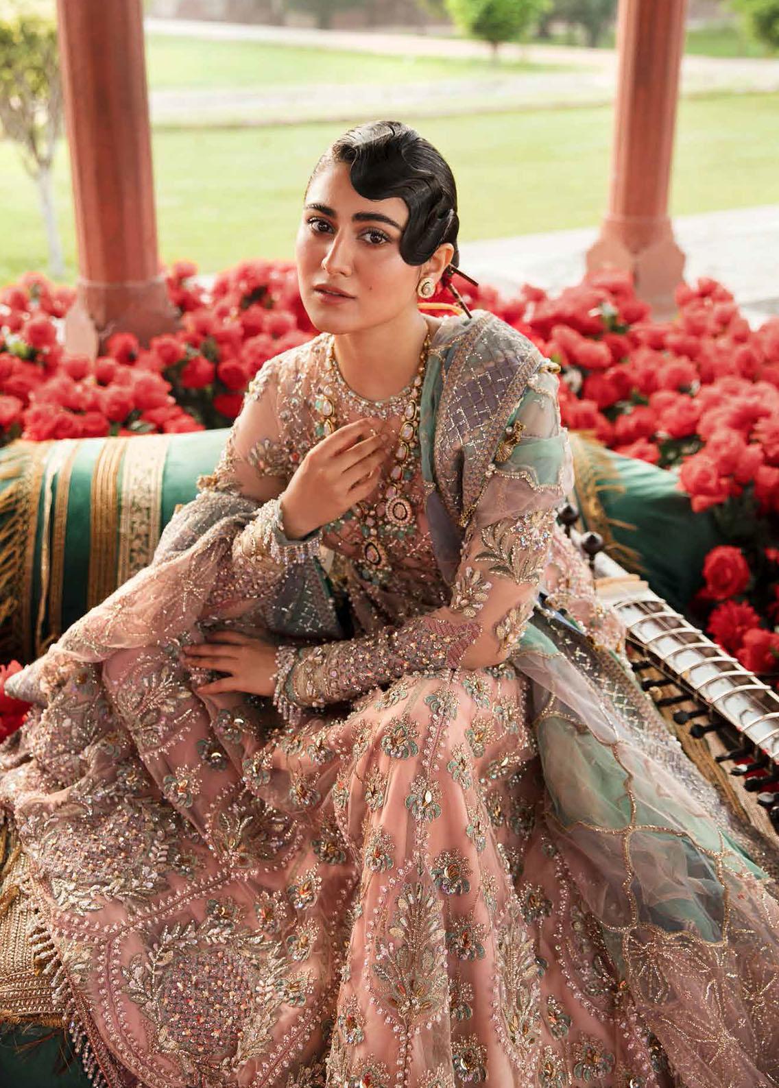 Afrozeh Embroidered Suits Unstitched 3 Piece AF22B 005 Mahtab - Bridal 