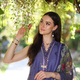 Noor by Saadia Asad | Luxury Chikankari Lawn24 | D8-A Purple