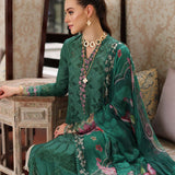 Noor by Saadia Asad | Luxury Chikankari Lawn24 | D4-A Green Laser
