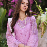 Noor by Saadia Asad | Luxury Chikankari Lawn24 | D9-A Pink