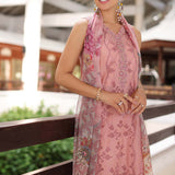 Noor by Saadia Asad | Luxury Chikankari Lawn24 | D4-B Pink Laser