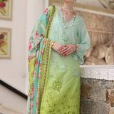 Noor by Saadia Asad | Luxury Chikankari Lawn24 | D5-A Aqua Ombre
