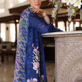 Noor by Saadia Asad | Luxury Chikankari Lawn24 | D10-B Blue Electric